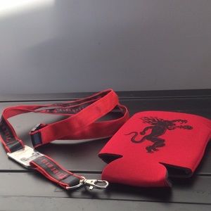 New FireBall Necklace bottle opener and key holder and Cozy